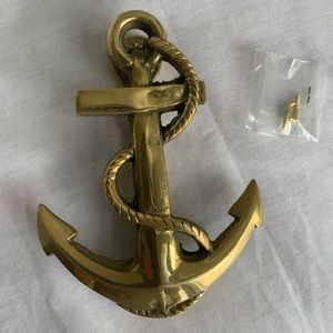✨SOLD✨ Brass Door Knocker Nautical Anchor with Screws